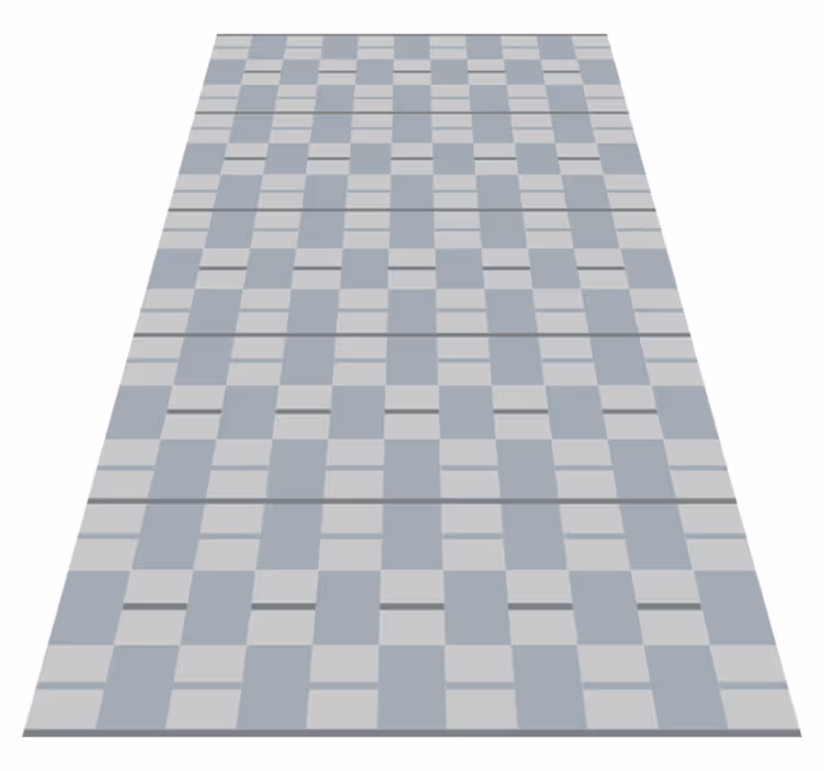 Gray patterned squares vinilna preproga za dnevno sobo - TenStickers