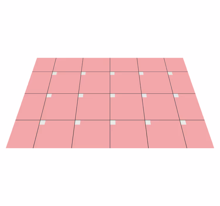 Pink squares vinilna preproga za dnevno sobo - TenStickers