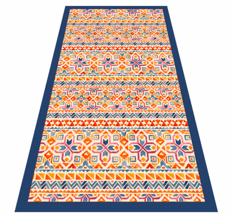 Vibrant geometric patterns vinilna preproga sveta - TenStickers