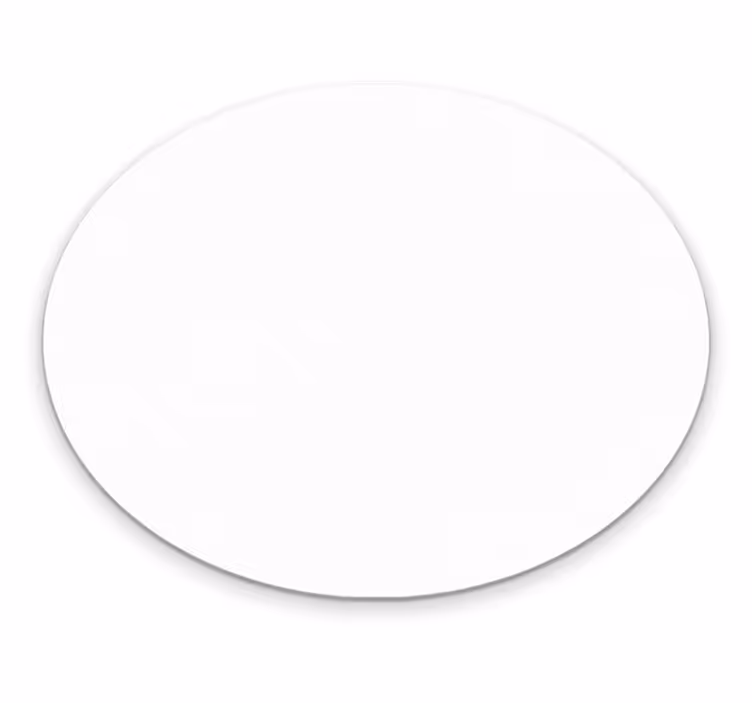 čist krožni slog Okrogla vinilna preproga - TenStickers