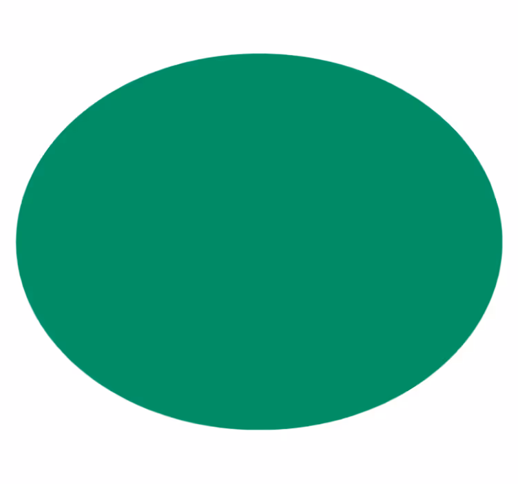 živahno zelena Okrogla vinilna preproga - TenStickers