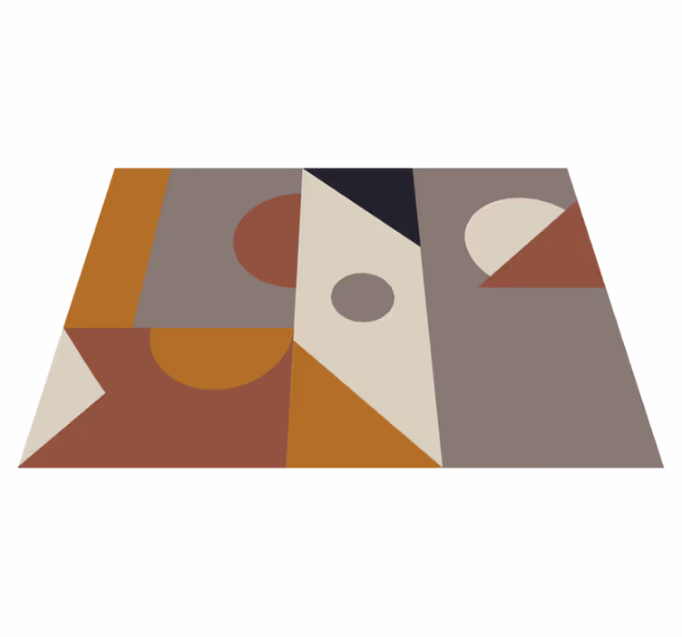 Abstraktne geometrijske oblike sodobne vinilne preproge - TenStickers