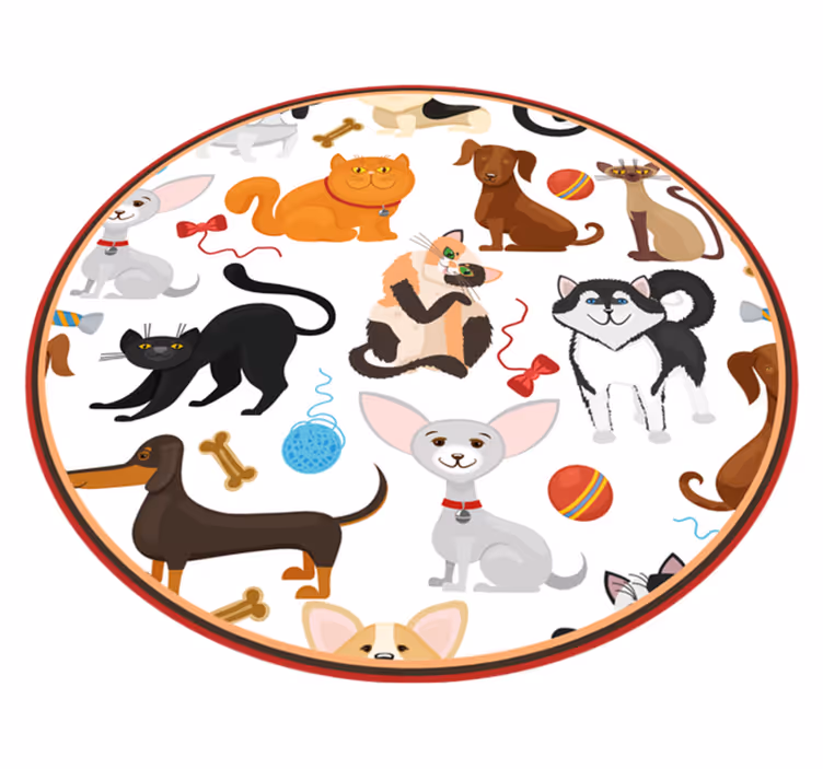 Playful pets otroške vinilne preproge - TenStickers