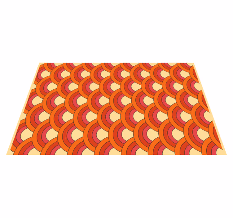 Vibrant wave motifs vinilne preproge z vzorci - TenStickers