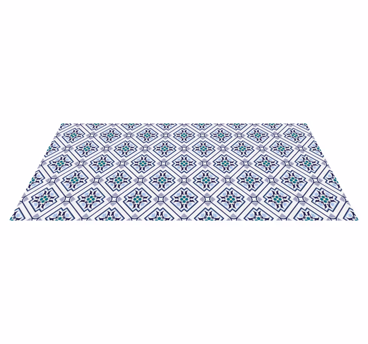 Tiled medallion design vinilna preproga za dnevno sobo - TenStickers