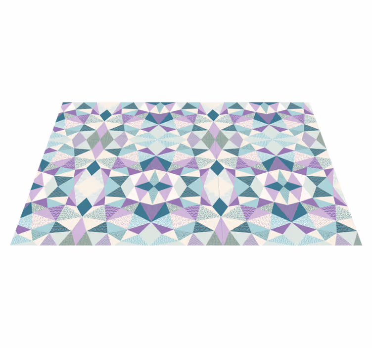 Barvita geometrija Vinilne preproge z geometrijskimi vzorci - TenStickers