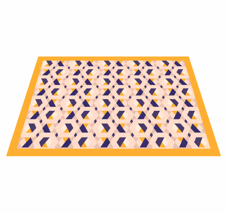 Lively geometric concept vinilna preproga za kuhinjo - TenStickers
