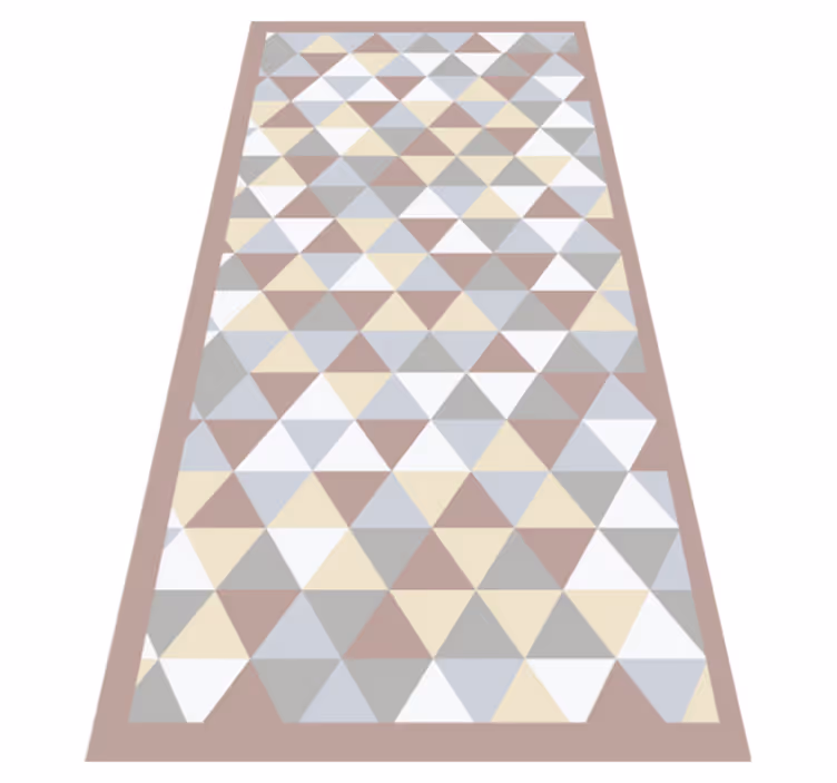 Triangular color palette vinilne preproge z vzorci - TenStickers