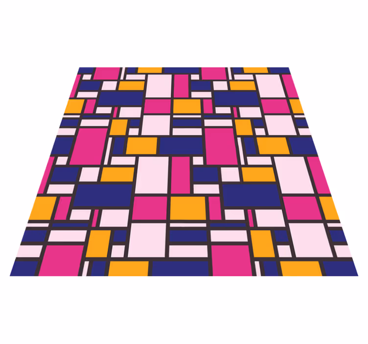Colorful blocks vinilne preproge z geometrijskimi vzorci - TenStickers