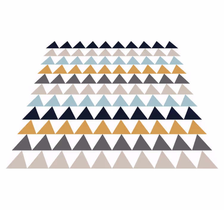 Triangular pattern effects vinilne preproge z vzorci - TenStickers