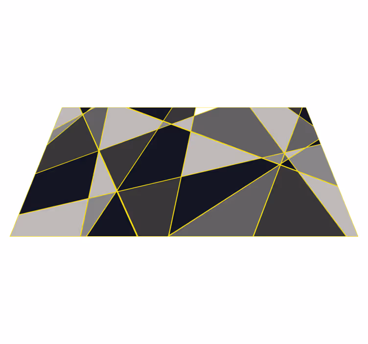 Sive trikotne črte Vinilne preproge z geometrijskimi vzorci - TenStickers
