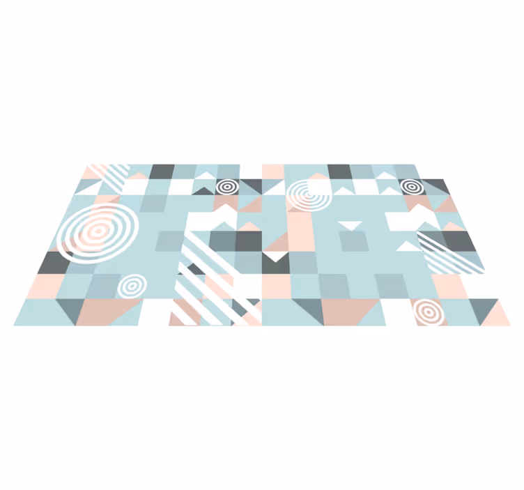 Abstraktni motiv Vinilne preproge z geometrijskimi vzorci - TenStickers