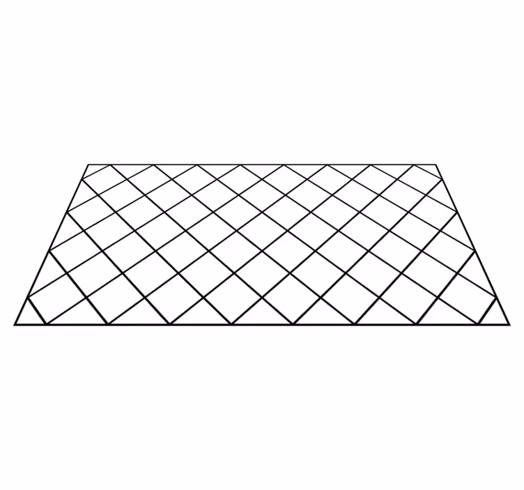 Elegantni črni vzorci vinilne preproge z geometrijo - TenStickers