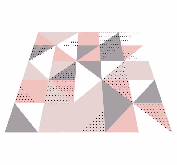 Triangular color segments vinilne preproge - TenStickers