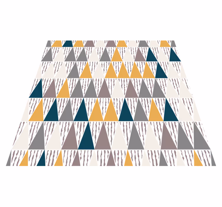 Triangular hue segments vinilne preproge z vzorci - TenStickers