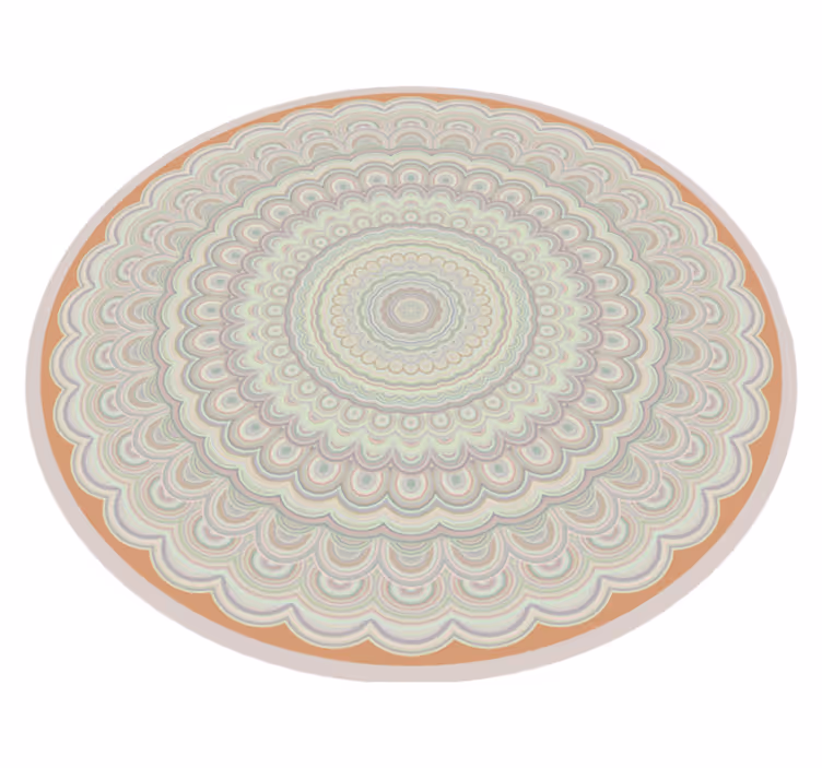 Zapleten krožni vzorec Vinilna preproga mandala - TenStickers