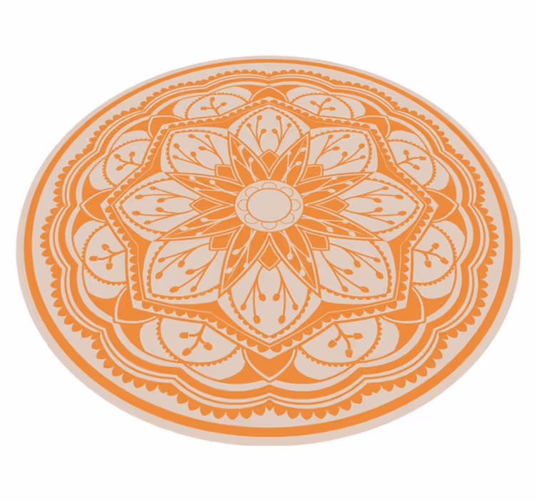 Eleganten okrogel motiv Vinilna preproga mandala - TenStickers