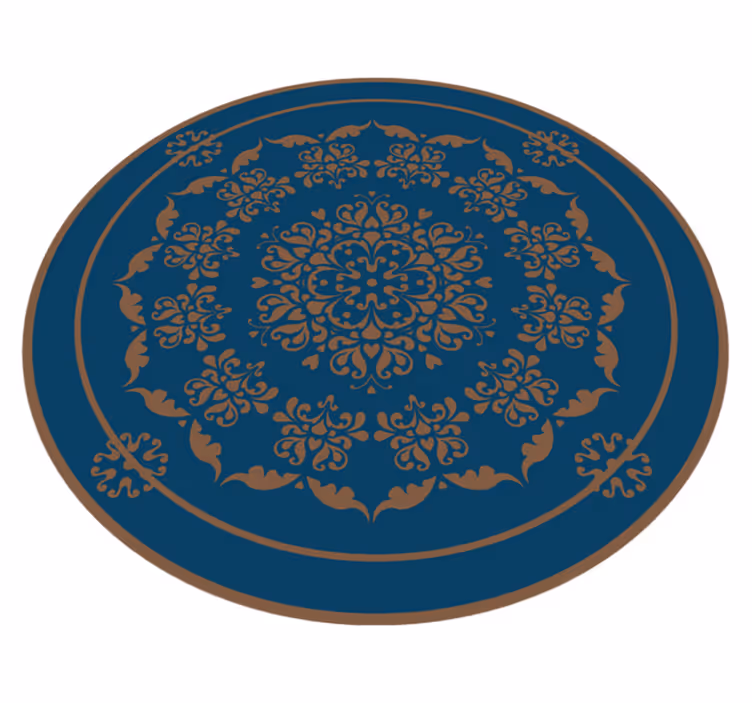 Eleganten okrogel vzorec Vinilna preproga mandala - TenStickers