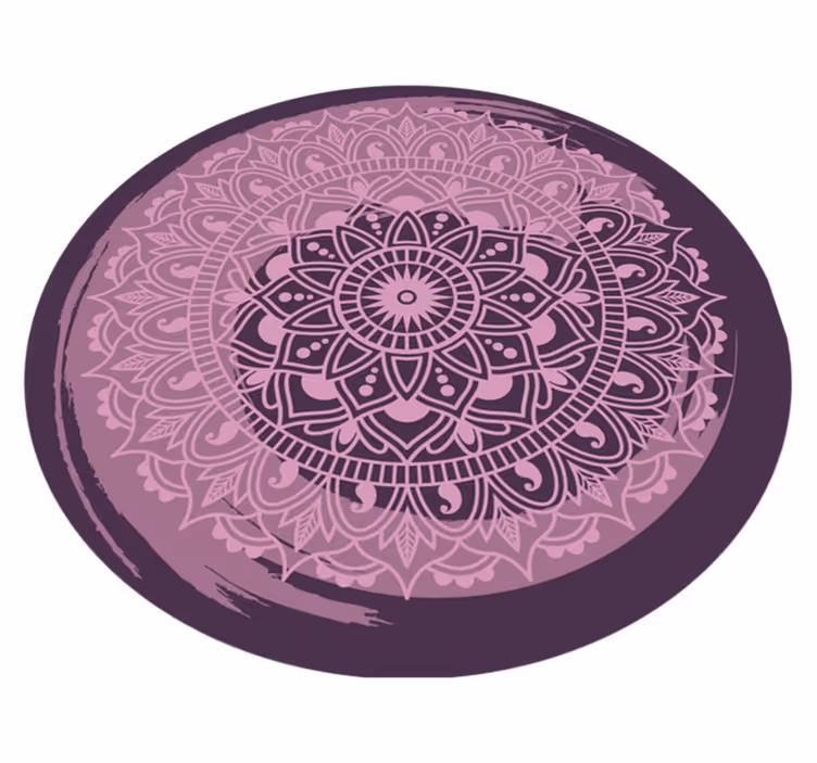 Dovršen roza motiv Vinilna preproga mandala - TenStickers