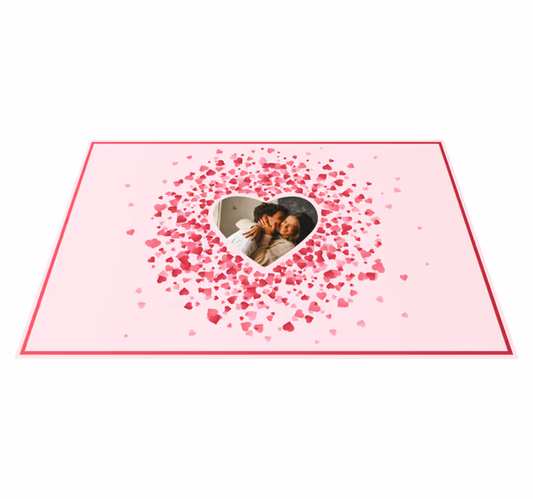 Srce s foto personalizirano preprogo - TenStickers
