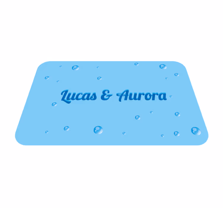 Megleno steklo personalizirana podloga - TenStickers