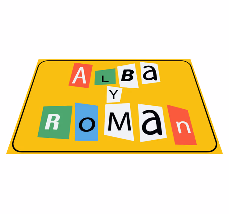 Anonimno sporočilo personalizirana mat - TenStickers
