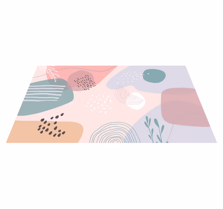 Kreativna pastelna barva moderna preproga - TenStickers