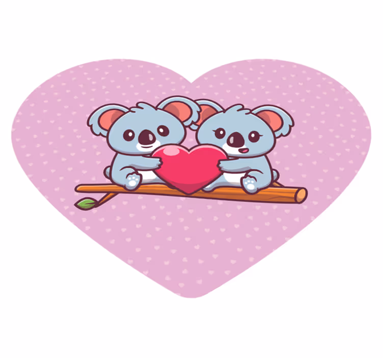 Par koala na preprogi živalske vejice - TenStickers