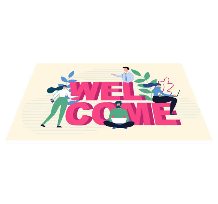 Professional welcome vinilne preproge za študijsko sobo - TenStickers