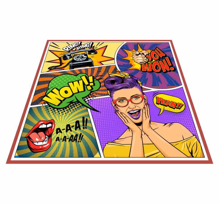 Izrazi pop arta Vinilne preproge v drugih vzorcih - TenStickers
