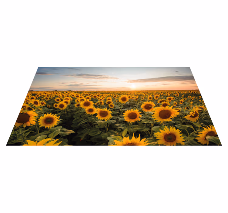 Sonce cvet sonce vzhod cvetlična preproga - TenStickers