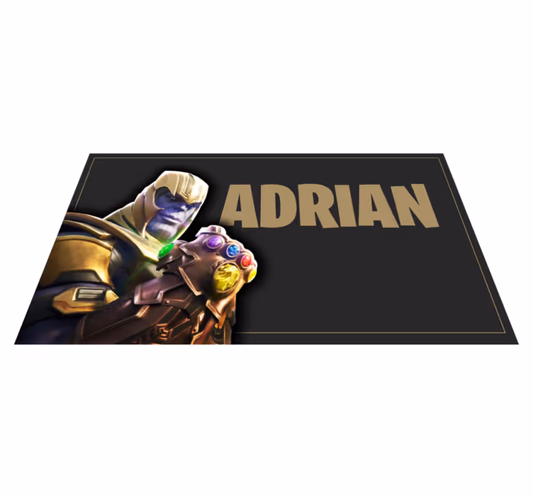 Gaming character with name vinilna preproga za najstnike - TenStickers