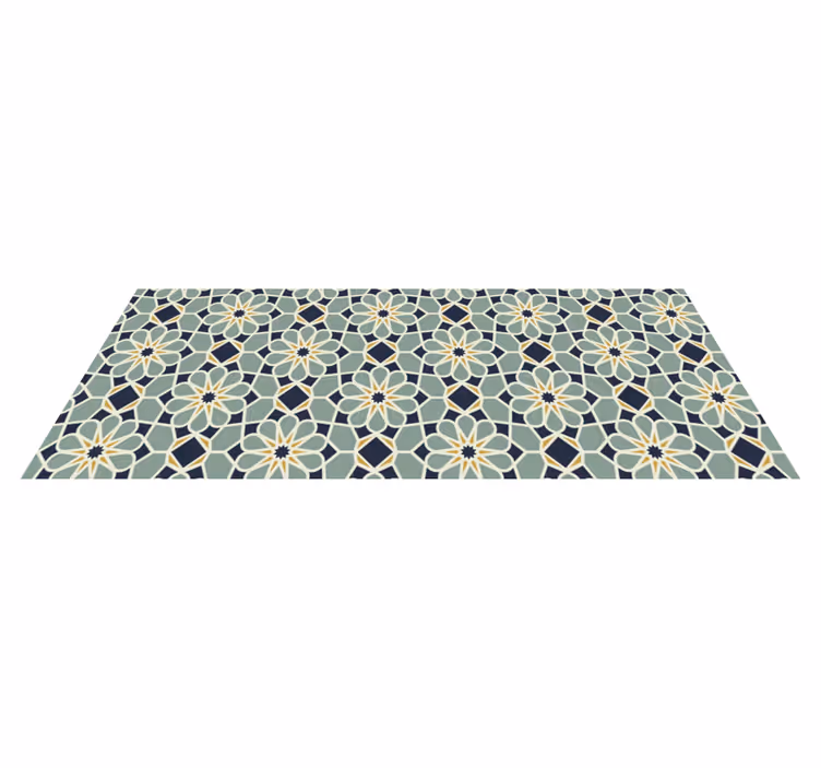 Sophisticated geometric motif vinilna mozaik preproga - TenStickers