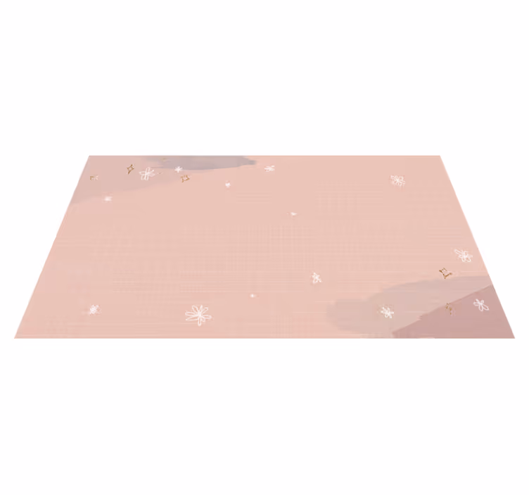 Minimalističen bež dizajn vinilna preproga s zvezdami - TenStickers