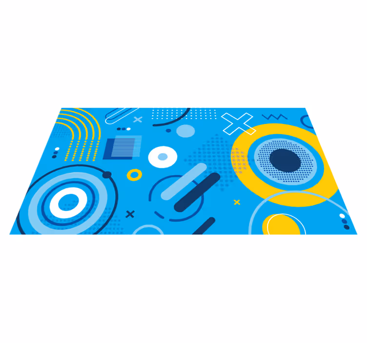 Moder moderni motiv Vinilne preproge z geometrijskimi vzorci - TenStickers