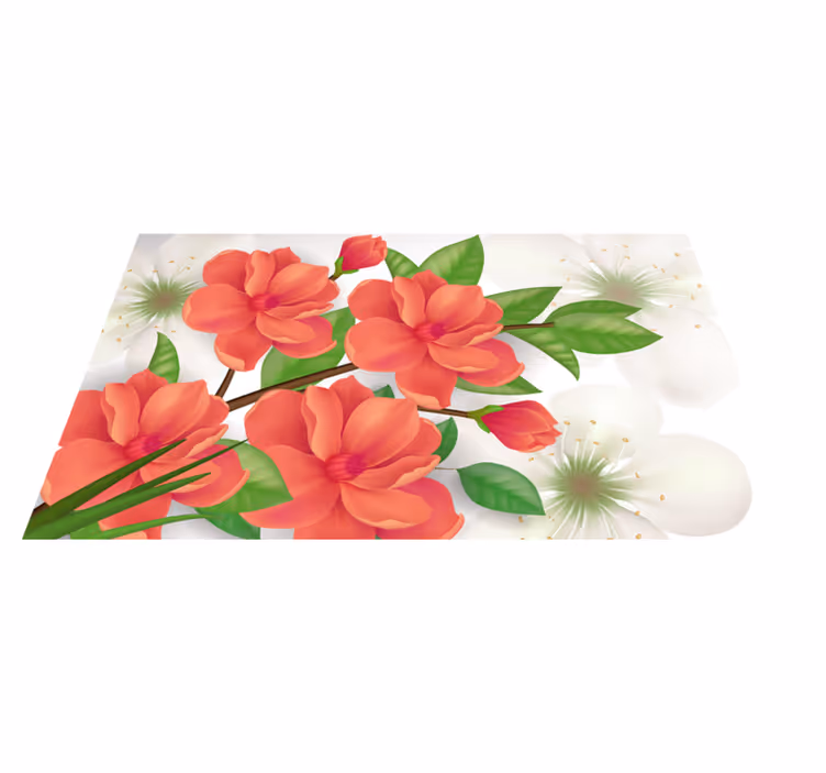 Colorful blossom arrangement cvetlična vinilna preproga - TenStickers
