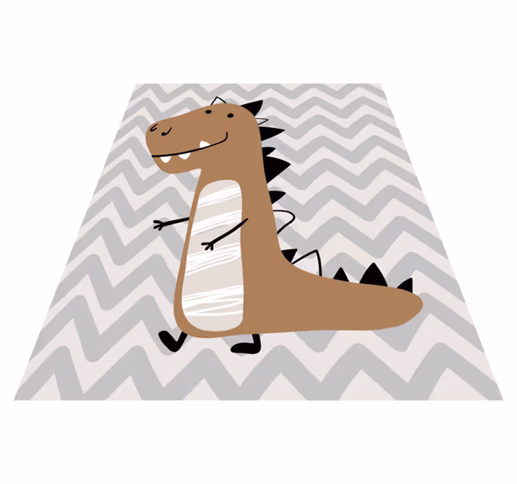 Rjavi mladič t-rexa Vinilne preproge v drugih vzorcih - TenStickers