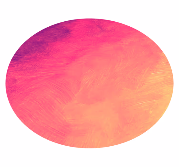 Gradient circular art vinilne preproge za spalnico - TenStickers