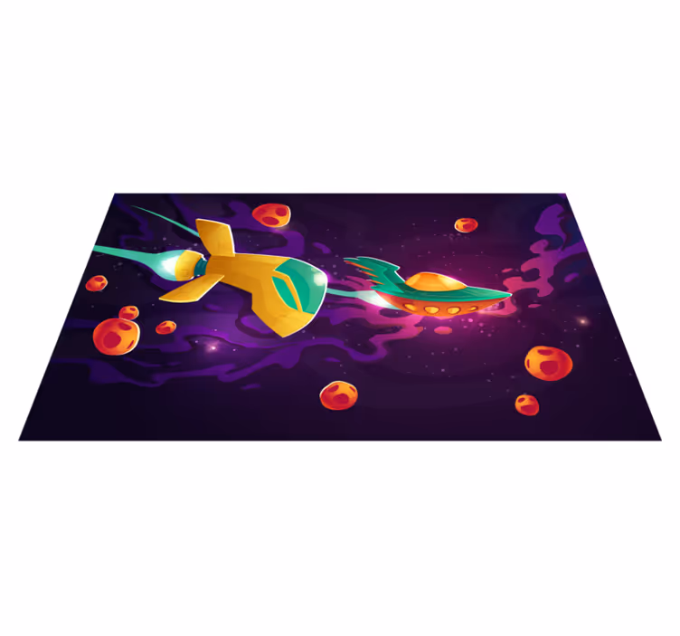 Cosmic journey concept vinilne preproge v vzorcih - TenStickers