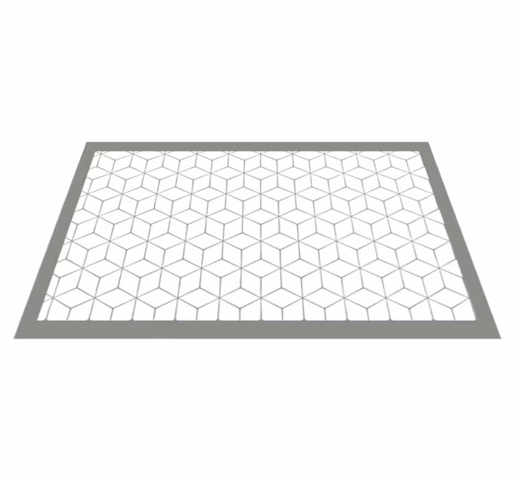 Hexagonal layout vinilne preproge z vzorci - TenStickers