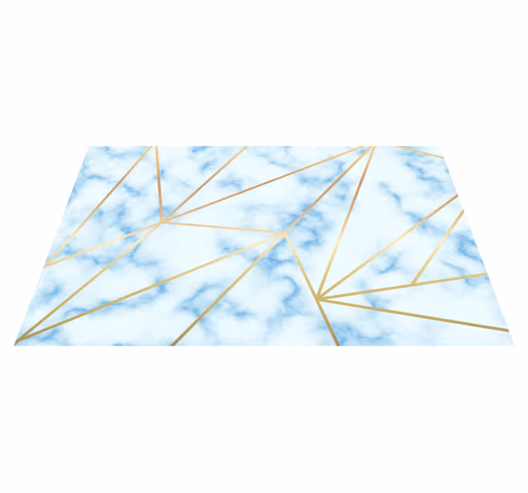 Stylish geometric motif marmorna vinilna preproga - TenStickers