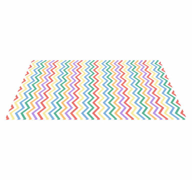 Vibrant zigzag motif vinilne preproge z vzorci - TenStickers
