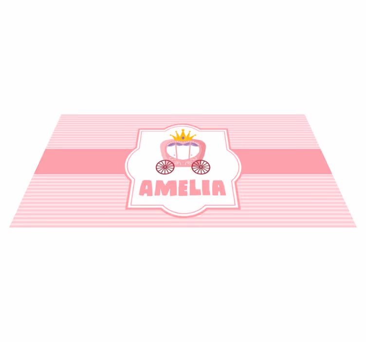 Kočija princese po meri Vinilne preproge v drugih vzorcih - TenStickers