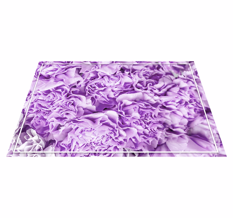 Vibrant purple blooms cvetlična vinilna preproga - TenStickers
