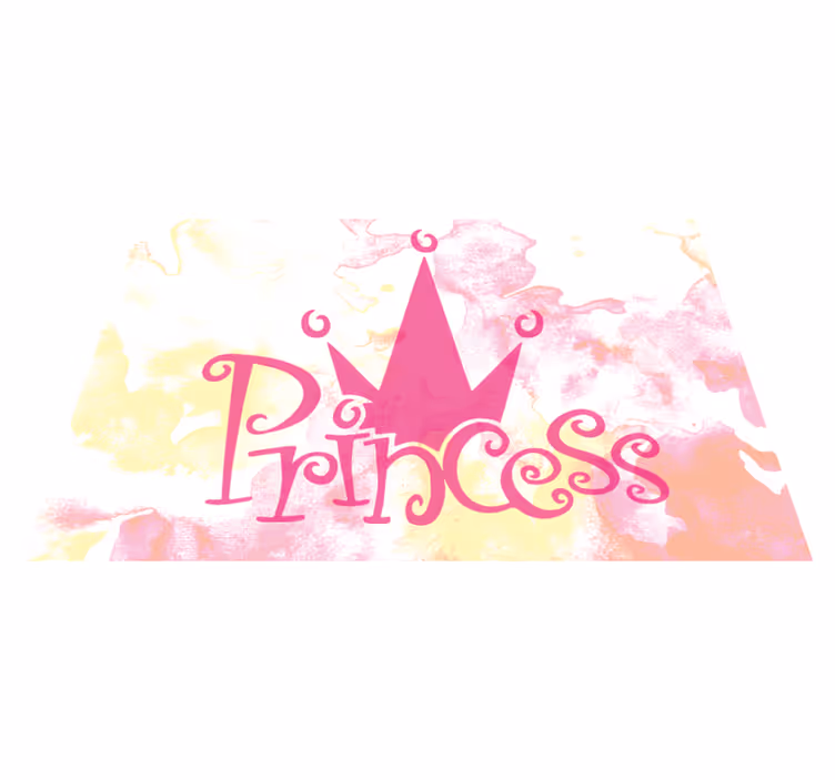 Tema princesine krone Vinilna preproga za dojenčke - TenStickers