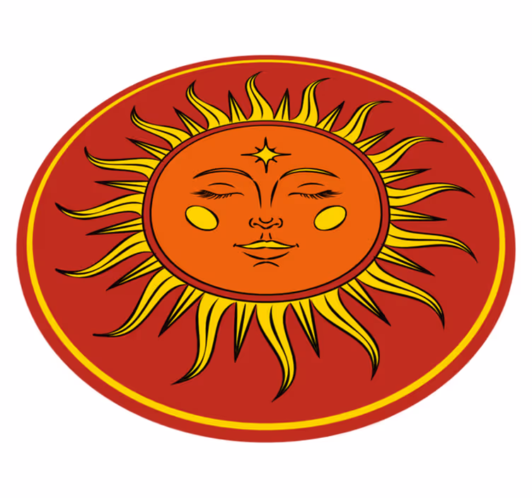 Sončen obraz Naravne vinilnea preproga - TenStickers