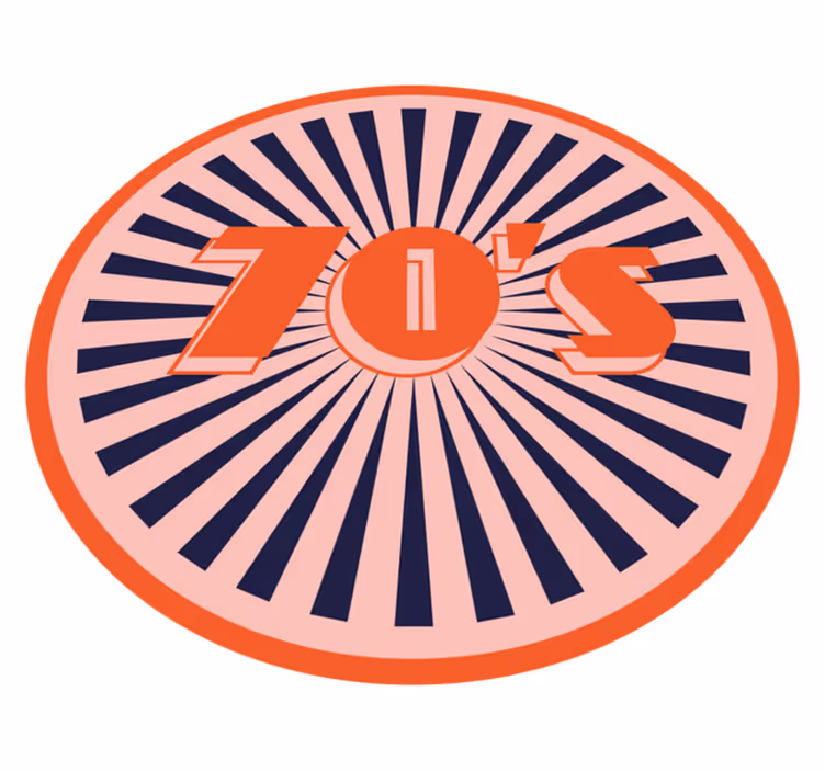 Retro pridih 70-ih Vintage vinilna preproga - TenStickers