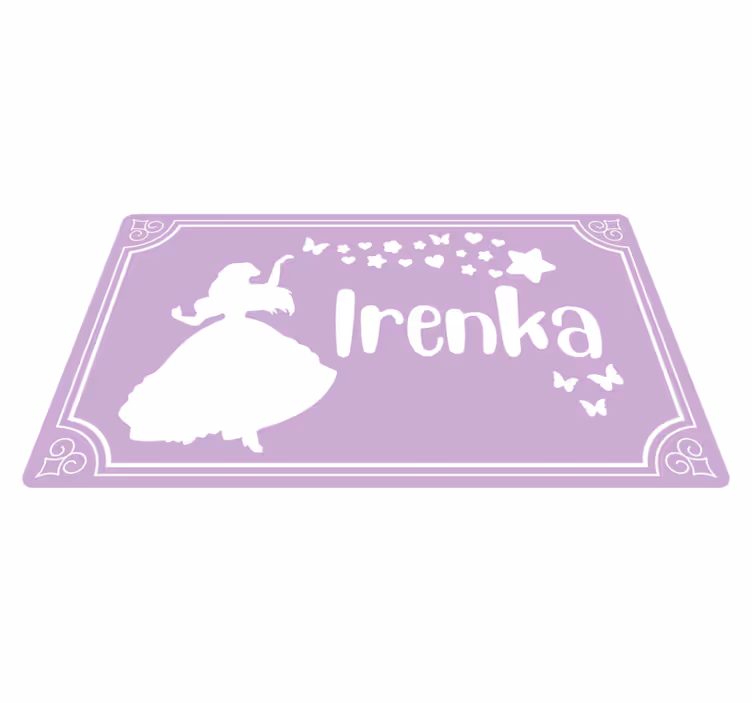 Čarobna princesa z imenom Vinilne preproge v drugih vzorcih - TenStickers