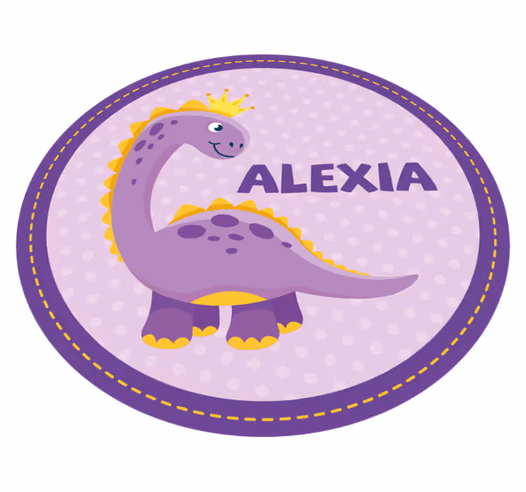 Umetniško delo dinozavrov Vinilna preproga z imeni - TenStickers
