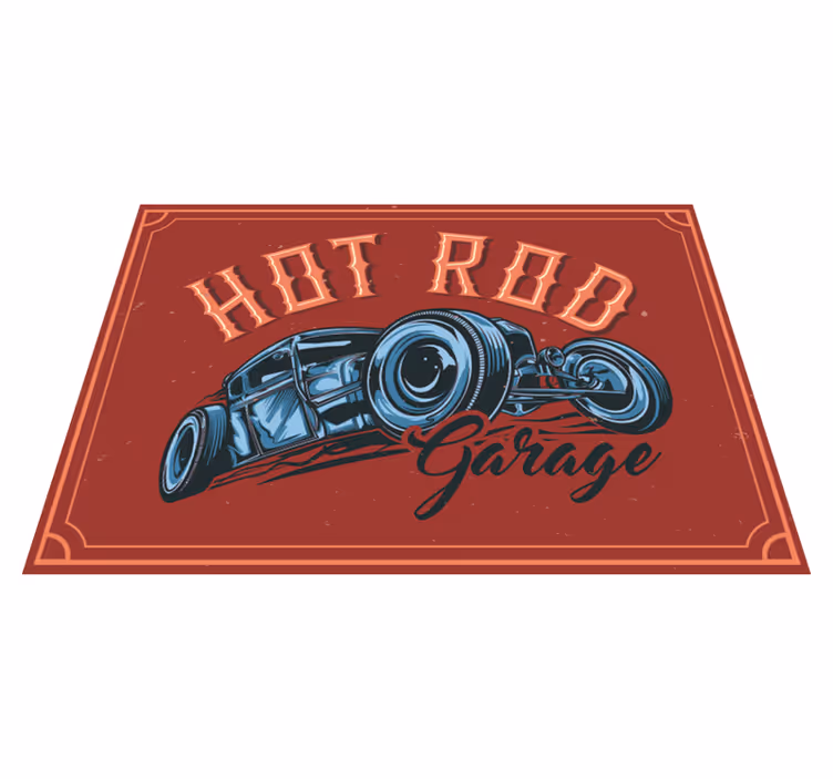 Tema vroče palice Vintage vinilna preproga - TenStickers
